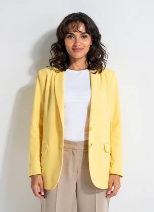 Blazer coupe cintrée jaune SUMMUM femme