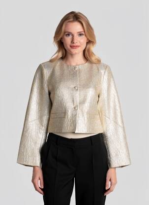 Veste casual col rond or B.YOUNG femme