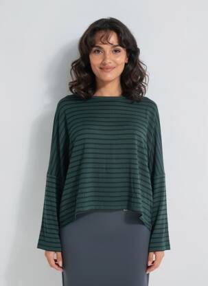 T-shirt manches longues manches longues vert PAKO LITTO femme
