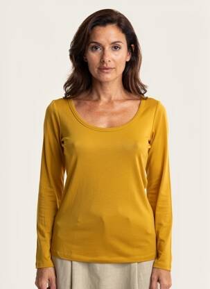 T-shirt manches longues manches longues jaune PAKO LITTO femme