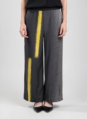 Pantalon large poches taille normale gris OZAI N KU femme