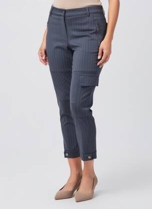 Pantalon 7/8 stretch taille normale bleu TRICOT CHIC femme