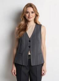 Gilet sans manche poches gris SURKANA femme