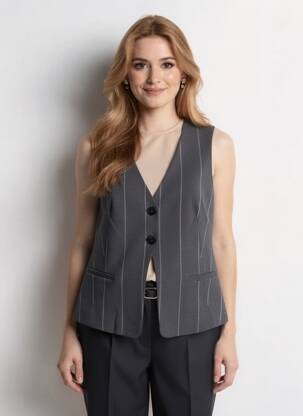Gilet sans manche doublure gris SURKANA femme
