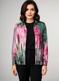 Gilet manches longues coupe cintrée vert JEI'S BY LETIZIA DENARO femme
