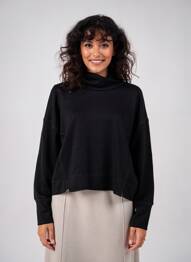 Pull manches longues manches longues noir GERSHON BRAM femme