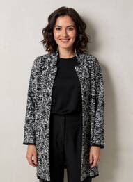 Gilet manches longues manches longues noir L'ATELIER D'ANNA femme