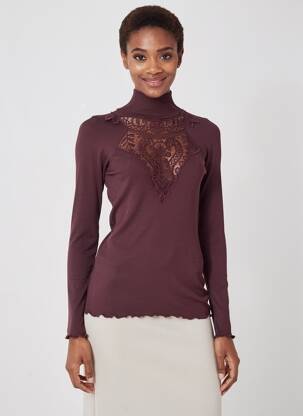 Top manches longues manches longues violet OSCALITO femme