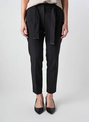 Pantalon slim tissage popeline taille normale noir SALSA femme
