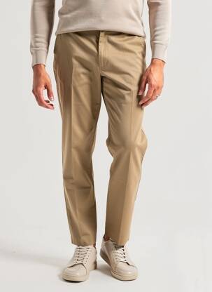 Pantalon chino fermeture zippée sous rabat avec crochet taille normale marron LEVI'S homme