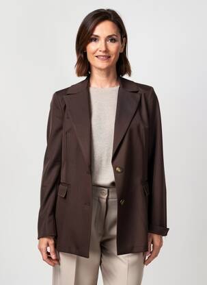 Blazer poches marron HALOGENE femme
