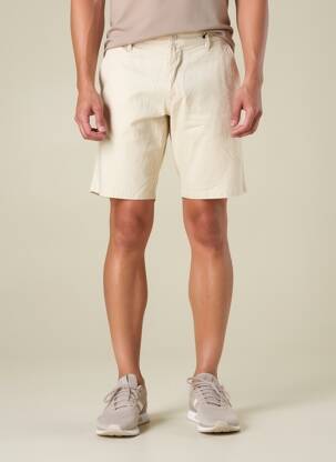 Bermuda taille à pinces taille basse beige TEDDY SMITH homme
