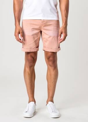 Bermuda tissage denim taille normale rose DEELUXE homme
