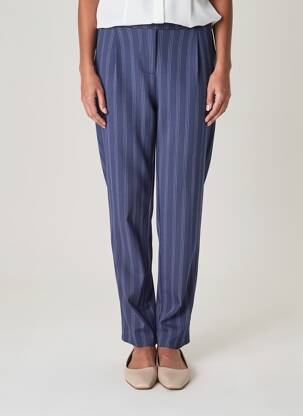 Pantalon slim taille haute taille haute bleu ICHI femme
