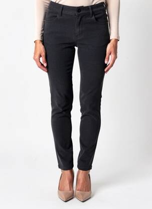 Pantalon slim stretch taille normale noir SARAH JOHN femme