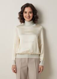 Top manches longues beige TRICOT CHIC femme