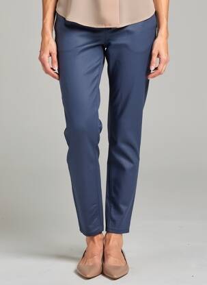 Pantalon slim taille élastique taille normale bleu CISO femme