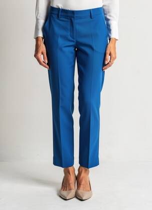 Pantalon droit stretch taille normale bleu JENSEN femme