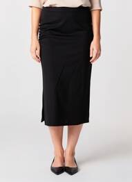 Jupe longue taille normale noir EMA BLUE'S femme