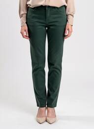 Pantalon slim stretch taille normale vert C'EST BEAU LA VIE femme