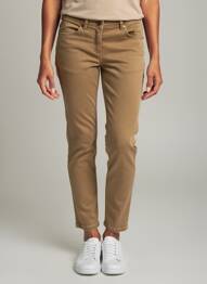Pantalon slim stretch taille normale marron TONI femme