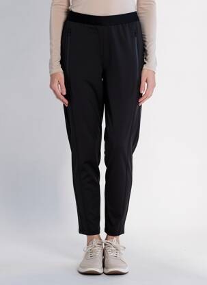 Pantalon 7/8 tissage popeline taille normale noir TUZZI femme