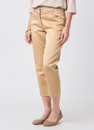 Pantalon 7/8 stretch taille normale beige BETTY BARCLAY femme
