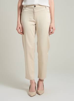 Pantalon 7/8 stretch taille normale beige clair BETTY BARCLAY femme