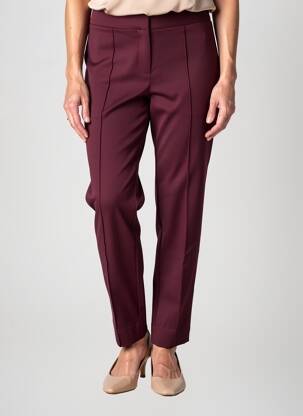 Pantalon slim taille élastique taille normale violet FRANCE RIVOIRE femme