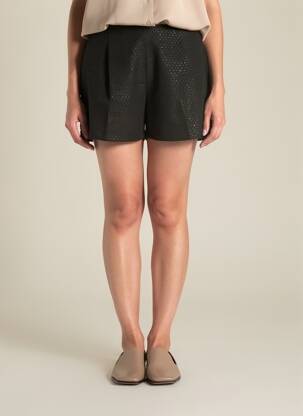 Short taille normale taille normale noir UNIKA femme