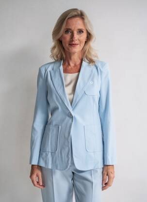 Blazer poches bleu HIPPOCAMPE femme