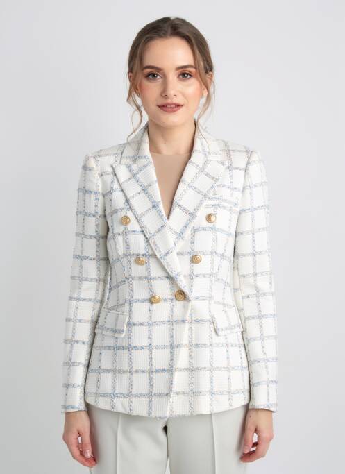 Blazer poignets boutonnés blanc ATTENTIF femme