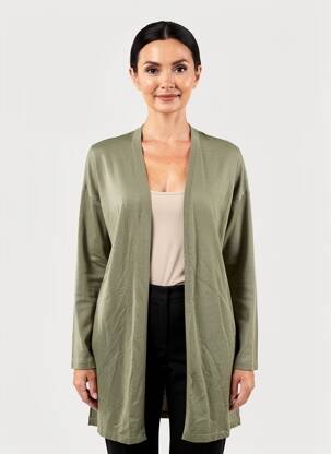 Gilet manches longues stretch vert MASAI femme