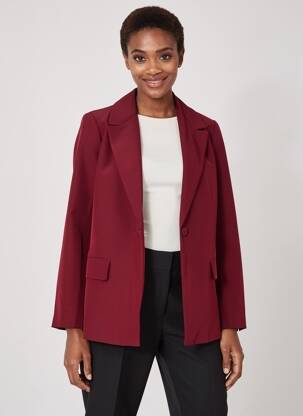 Blazer poches rouge SOPHIA femme