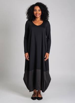 Robe longue manches longues noir AN II VITO femme