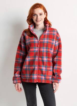 Veste casual coupe droite rouge BLUTGESCHWISTER femme