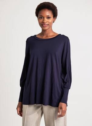 T-shirt coupe droite manches longues violet MAT. femme