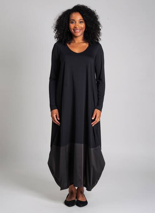 Robe longue manches longues noir AN II VITO femme