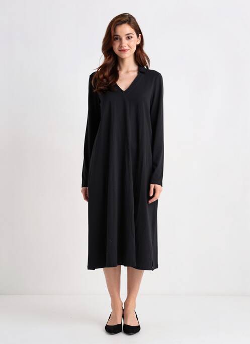 Robe mi-longue manches longues manches longues noir MES SOEURS ET MOI femme