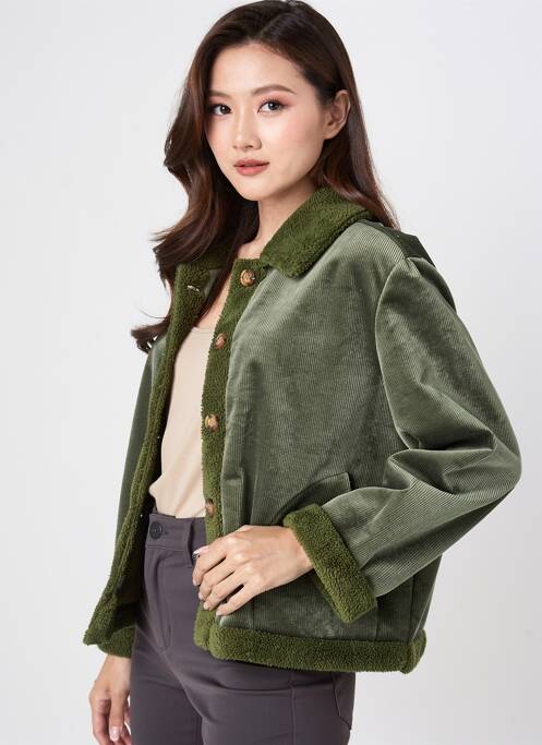 Veste casual coupe droite vert AN II VITO femme