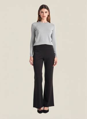 Pantalon flare stretch taille normale noir BLUTSGESCHWISTER femme
