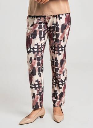 Pantalon slim taille élastique taille normale marron AN II VITO femme