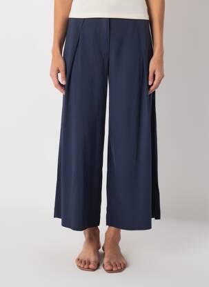 Pantalon 7/8 taille haute taille haute bleu NICE THINGS femme
