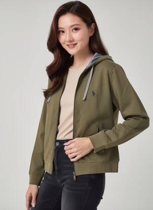 Veste casual coupe cintrée vert U.S. POLO ASSN femme