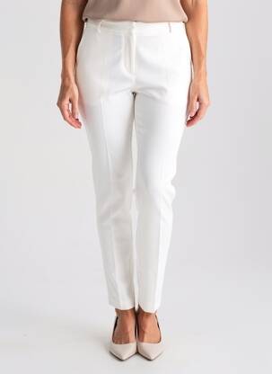 Pantalon slim stretch taille normale blanc YAYA femme