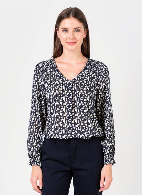 Top imprimé fantaisie manches longues noir STREET ONE femme