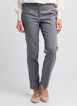 Pantalon slim stretch taille normale gris KJBRAND femme