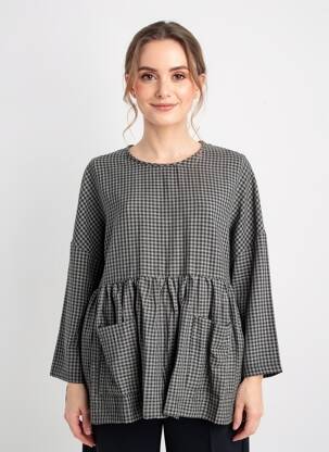 T-shirt manches longues manches longues gris KOKOMARINA femme