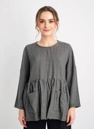 T-shirt manches longues manches longues gris KOKOMARINA femme