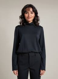 T-shirt manches longues manches longues noir LE PETIT BAIGNEUR femme